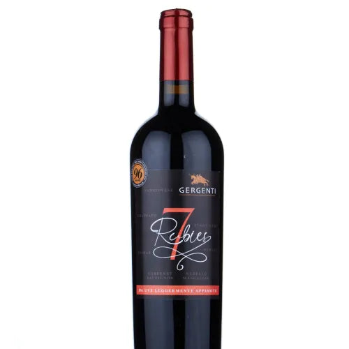 Gergenti, 7 Rubies Terre siciliane IGT, da uve leggermente appassite, 13,5%