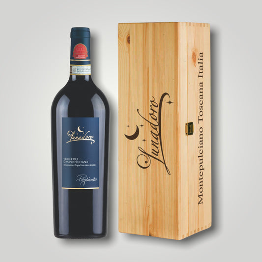 Lunadoro, Nobile di Montepulciano DOCG “Pagliareto” MAGNUM 1,5L, 2015, 14% – in cassa di legno