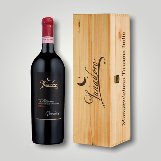 Lunadoro, Nobile di Montepulciano Riserva DOCG “Quercione” MAGNUM 1,5L, 2012, 14,5%-in cassa di legno