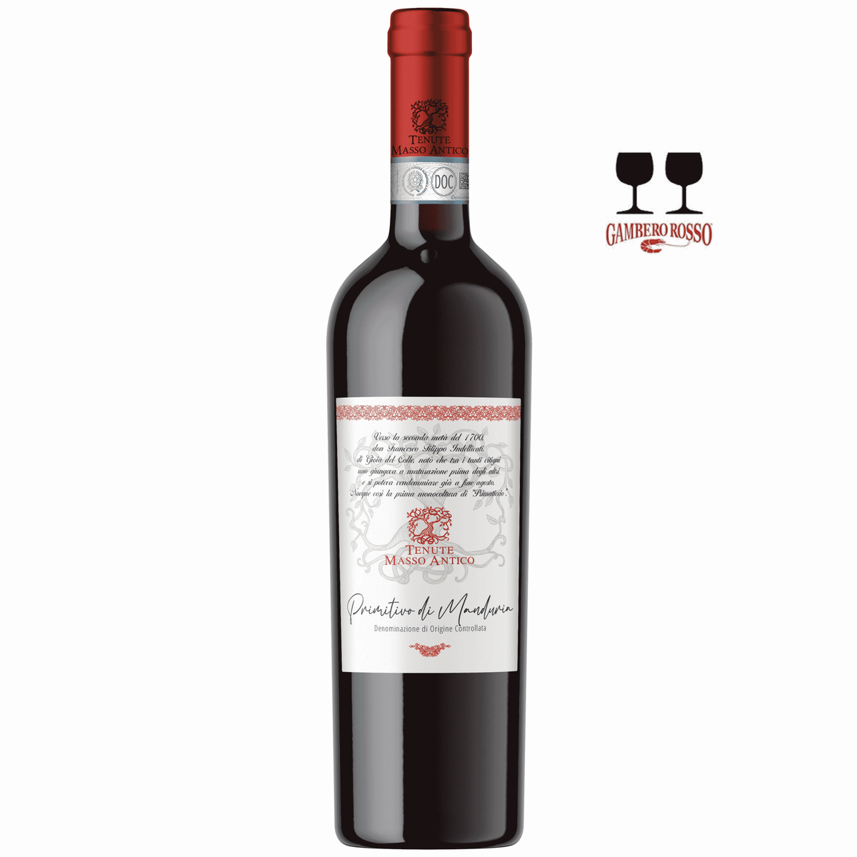 Tenute Masso Antico Primitivo di Manduria DOC punane vein